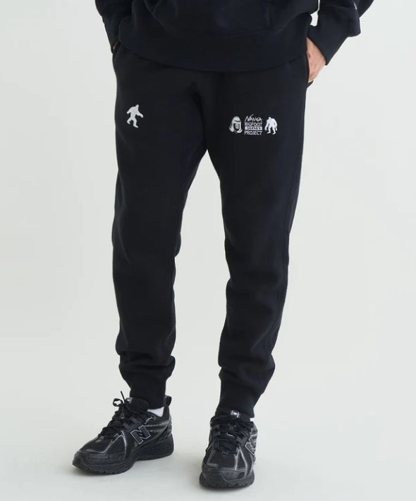 NANGA×TACOMA FUJI RECORDS BIGFOOT SURVEY PROJECT LOGO SWEAT PANTS