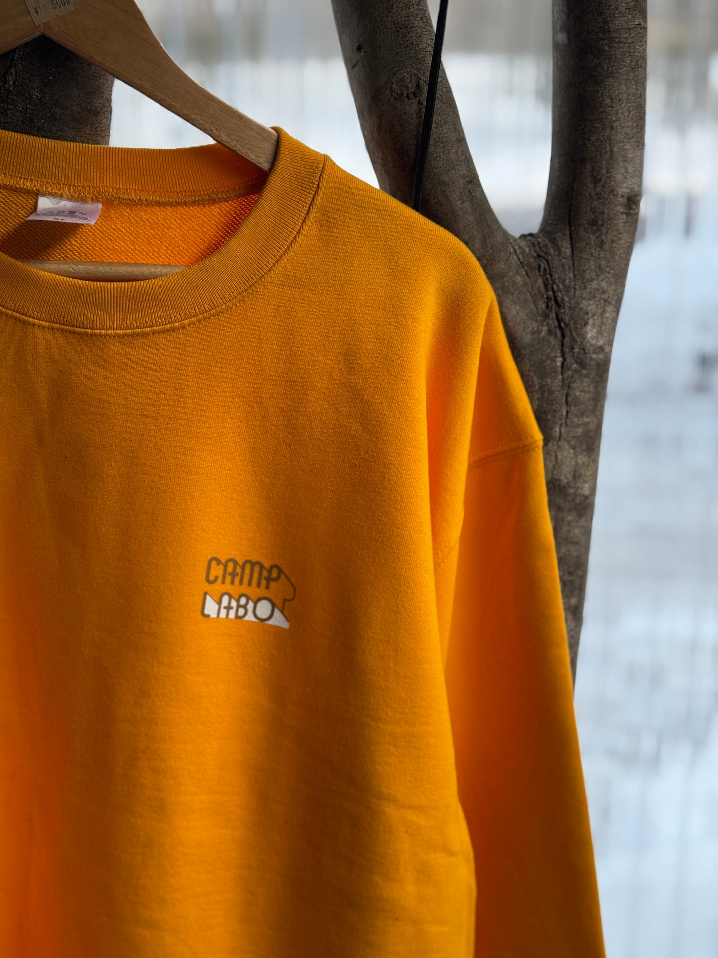 CAMPLABO スウェットトレーナー4thカラー マスタード&ホワイト