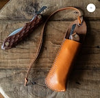 FEDECA ナイフレザーケース キャメル【FOLDING、折畳式料理ナイフ専用】