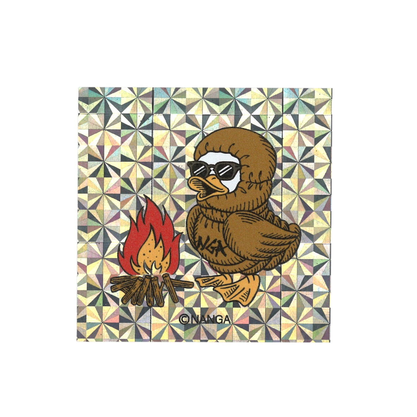 NANGA HOLOGRAPHIC GAAACY SQUARE STICKER
