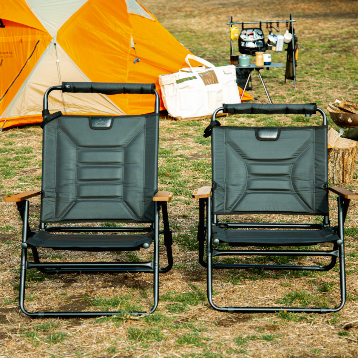 AS2OV HIGH BACK RECLINING LOW ROVER CHAIR BLACK