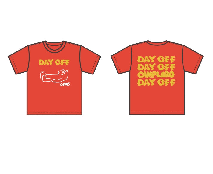 DAY OFF TEE KIDS　レッド