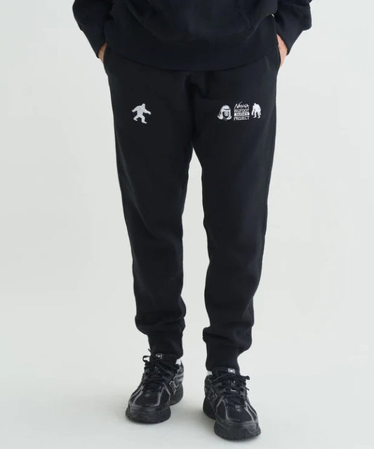 NANGA×TACOMA FUJI RECORDS BIGFOOT SURVEY PROJECT LOGO SWEAT PANTS