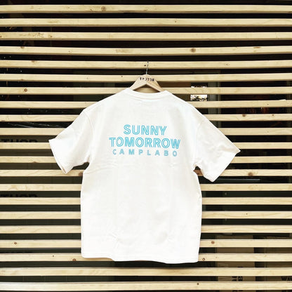 CAMPLABO SUNNY TOMORROW Tシャツ　アイボリー×ブルー